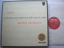 Bach Six Sonatas And Partitas For Violin Solo Arthur Grumiaux 835 198/200 AY Fne