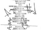 Travis Fully Hand Signed Autographed Birmingham Concert Set List - Fran Healy