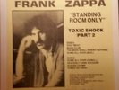 Frank Zappa Standing Room Only Toxic Shock  Bootleg Steve Vai Live at ritz 81