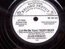 ELVIS PRESLEY 78 TEDDY BEAR WHITE LABEL PROMO RCA 7000