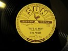 ELVIS PRESLEY That's All Right / Blue Moon of Kentucky SUN 209 78RPM Record RARE