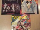 3 LP´s Manowar Into Glory Ride/Hail to England/Battle Hymns Heavy Metal