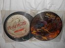 2 JUDAS PRIEST PICTURE DISC ALBUM LP ROCKA ROLLA & SAD WINGS OF DESTINY