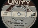 GIVE HER ALL THE LOVE John Holt (Sex Machine/Shocks of Mighty CUT)+ BUSTY BROWN?
