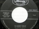 DON ANGELO 45 I'm Sorry Dear MERCURY White DOO WOP Excellent VG++ #CC182