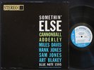 CANNONBALL ADDERLEY Somethin' Else LP BLUE NOTE BST 1595 RVG EAR DG Miles Davis