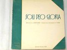 ''SOLI DEO GLORIA''--Communauté réformée de TAIZE --- ed° Studio M (janvier 1955