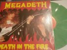 Megadeth Death in the Fire Green Marble lp