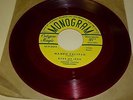 RED VINYL CALIPSO 45 RPM RECORD - DUKE OF IRON - MONOGRAM 853