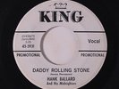 HANK BALLARD & MIDNIGHTERS: Daddy Rolling Stone / What's Your Name 45 (dj) Soul