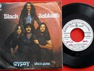 BLACK SABBATH GYPSY/SHE’S GONE 1977  UNIQUE WHITE LABEL EXYUGO 7“ PS RARE OZZY