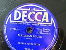 Decca 7789 Sleepy John Estes MAILMAN BLUES VG+ guitar & harp MEMPHIS