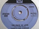 STATUS QUO   THE PRICE OF LOVE ** 1969 PYE 45