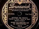 DUKE ELLINGTON AND HIS ORCH. BRUNSWICK Accent On Youth E+