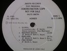 Patti Smith - Horses TEST PRESSING (PROMO LP, 1975, Arista AL-4066) NM Vinyl