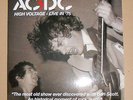 AC/DC 2LP HIgh Voltage - Live in '75 Australia Transparent Vinyl NEW RARE MINT