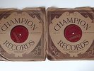 MCGINTY'S OKLAHOMA COWBOY BAND/uNCLE GEORGE GREEN & BOYS CHAMPION 78 RPM RECORDS