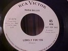 Maria Dallas - EX/NM Audio & Vinyl - Lonely For You - RCA 9279 - PROMO