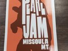 Pearl Jam Show Sticker Missoula, MT September 30, 2012