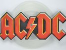 ACDC picture disc Guns for Hire/Landslide, 1983 Import 45 RPM clear shaped vinyl