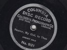 78 RPM - Cornet Solo - COLUMBIA 921 - JULES LEVY - Nearer, My God, to Thee