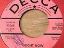 Ray Scott Right Now/Feeling No Pain Decca 32068 pink dj northern soul 45 RARE