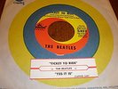 The Beatles 45 Ticket To Ride CAPITOL WITH JUKE BOX STRIP
