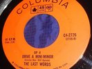 MB627 The Last Words Drive A Mini-Minor / Give Me Time 45 RPM Record