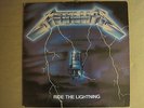 METALLICA RIDE THE LIGHTNING LP ORIG '84 MEGAFORCE MRI-769 THRASH HEAVY METAL G+