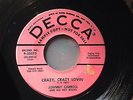 JOHNNY CARROLL  CRAZY, CRAZY LOVIN' / HOT ROCK PROMO ORIGINAL ROCKABILLY 45