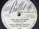 Hear  Hillbilly 78 Wiley Jordan W/ His Sons Of The South - I Feel Like The World