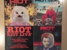4 LP´s Riot - Narita/Riot live/Fire Down Under/Restless Breed