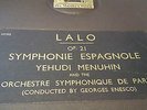 LALO SYMPHONIE ESPAGNOLE YEHUDI MENUHIN ORCHESTRE SYMPHONIQUE DE PARIS
