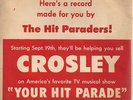 YOUR HIT PARADE SUPER RARE 7 INCH CARDBOARD PICTURE RECORD