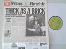 LP JETHRO TULL thick as a brick GERMAN Chrysalis #6307502 -ORIG NEWSPAPER COVER