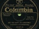BURNETT & RUTHERFORD (My Sweetheart In Tennessee / Are) 78 RPM COUNTRY RECORD