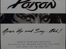 Poison World Premiere Weekend Open Up & Say Ahh Promo 2 LP Enigma Interviews