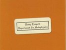 LEOPOLD, Perry - Experiment in metaphysics - LP 1970 Sommor