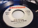 EX White Label Promo 1974 Bob Dylan Tangled Up In Blue 10106 Mono & Stereo 45