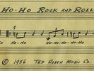 HO-HO ROCK AND ROLL LAUGHING MONSTER 1956 Orig HANDWRITTEN SHEET MUSIC Halmark