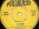 Terry Lindsey, It's Over, Near Mint, Northen Soul, President