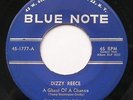 DIZZY REECE A ghost of a chance/Blue streak JAZZ BLUE NOTE USA RVG 1960 Vinyl 45