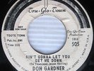 DON GARDNER Ain't Gonna Let You Get Me Down WHITE LABEL PRO northern soul 45 w26