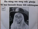 AGNETHA FÄLTSKOG (ABBA) * EN SANG OM SORG OCH GLÄDJE * SWE 7
