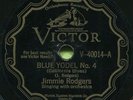 JIMMIE RODGERS (Blue Yodel No. 4 / Waiting For A Train) 78 RPM COUNTRY RECORD