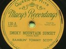 RAMBLIN' TOMMY SCOTT (Smokey Mountain Sunset / Ain't What) 78 RPM COUNTRY RECORD