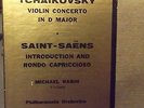 Michael Rabin Violin Concerto Tchaikovsky Saint-Saens Intro Rondo LP Angel 35388