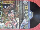 IRON MAIDEN Somewhere In Time w/ inner Heavy Metal RECORD LP VG