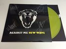 SIGNED AGAINST ME New Wave Yellow 180g Vinyl LP RARE OOP  Tom Gabel Laura Jane