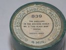 EDISON CYLINDER Record #839 DWELLERS  IN THE WESTERN WORLD #3 THE BLACK MAN